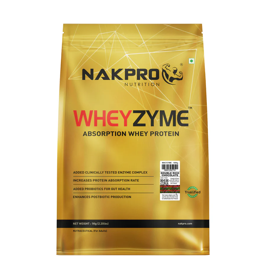 Nakpro Wheyzyme 1kg @ ₹2,899 + Extra 5% OFF Coupon Code